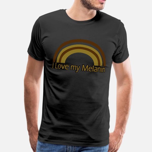 

melanin rainbow t shirt men print tee shirt o-neck original famous humor summer standard shirt