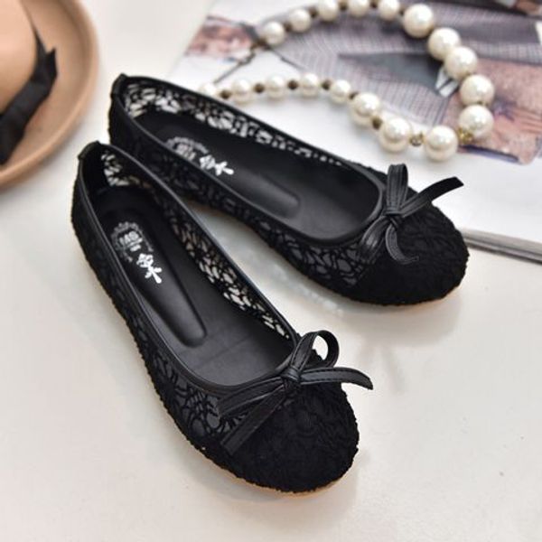 

обувь шутник беременных женщин летом 2020 весной деньги дуг старые пекин ткани обувь больших ярдов для женщин, Black