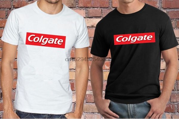 

новый colgate мужские черный и белая футболка