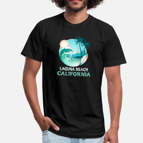 

retro laguna beach california surf vintage t shirt men custom tee shirt crew neck original fit fashion spring autumn vintage shirt