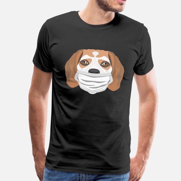 

illustration dog beagle with respirator t shirt men customize tee shirt round collar outfit sunlight authentic summer letters shirt