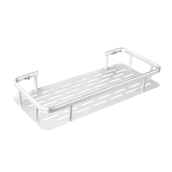 

holder no drilling drain space aluminum anti rust rack rectangle bathroom shelf
