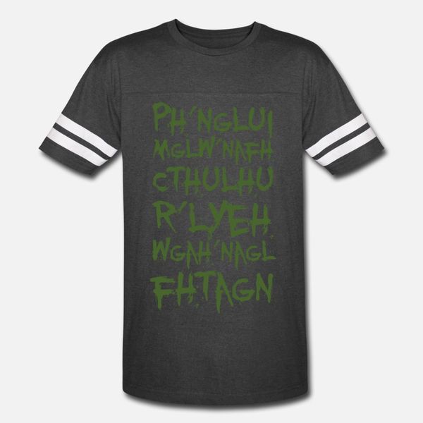 

ph nglui mglw nafh cthulhu r lyeh wgah nagl fhtagn t shirt men printing short sleeve size s-3xl natural graphic humor spring autumn shirt