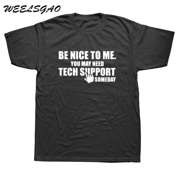 

weelsgao be nice to me вам может понадобиться научите поддержка некоторые день для мужчин майка смешные письма печати футболки для man casua