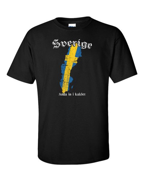 

2019 summer tee shirt sverige tee swedish t-shirt svensk sweden flag map quote stockholm swede love o-neck t-shirt