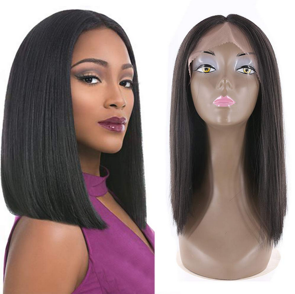 

selling13x4 lace front short bob wigs straight human hair wigs for black women pre plucked with baby hair natural black