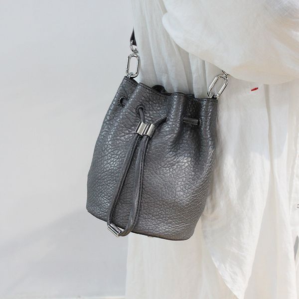 

качество оригинальные сумки кожа ковш для женщин 2020 строка crossbody сумки женщины плеча сумку дамы малый ковш сумка