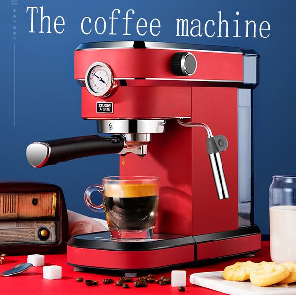 

espresso machine a small fully semi-automatic steam coffee machine for domestic use