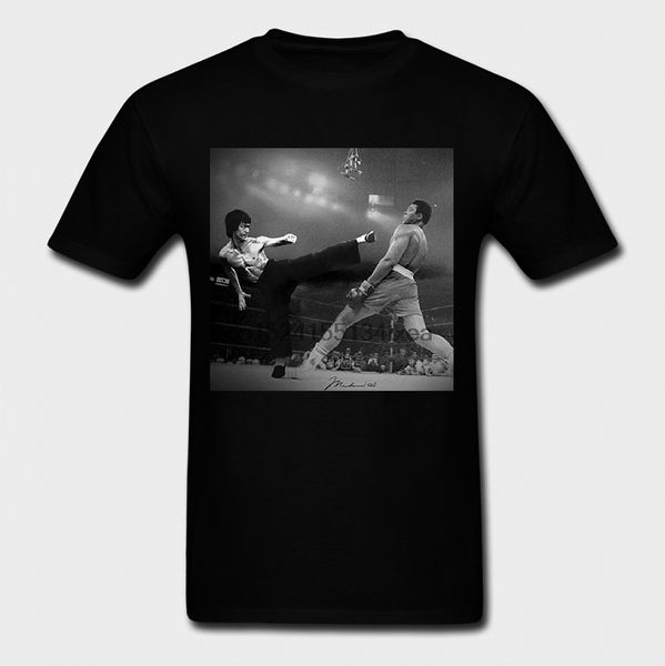 

summer 2019 bruce lee vs muhammad ali martial artist master boxinger legend t shirt lbgt
