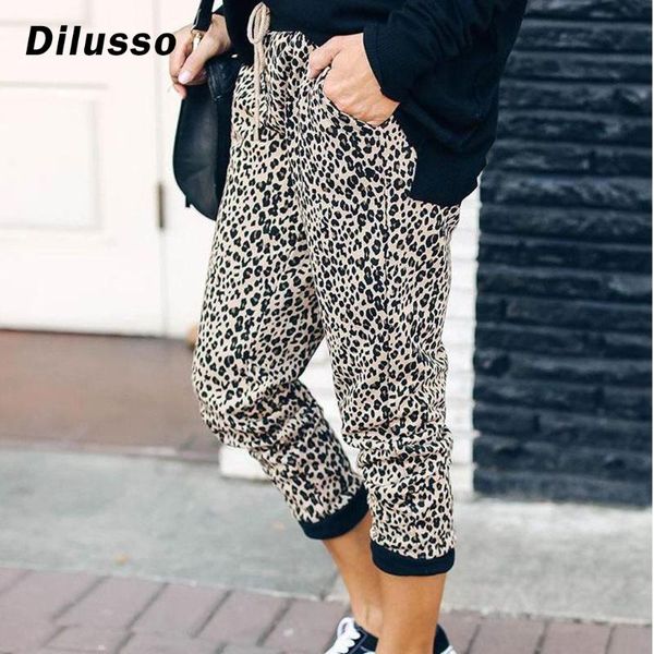 

women's pants & capris fashion 2021 leopard printing elasticity leggings camouflage fitness pant legins casual milk legging for women p, Black;white