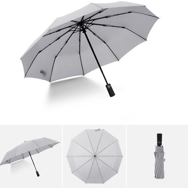 

автоматический зонт три fold складной зонтик плюшевые сумка для хранения компактный для дома и сада аксессуары путешествия водонепроницаемый