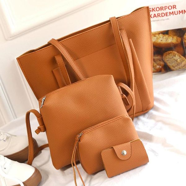 

women's bags 2020 women bags luxury designer four set handbag shoulder four pieces tote crossbody wallet sac a main