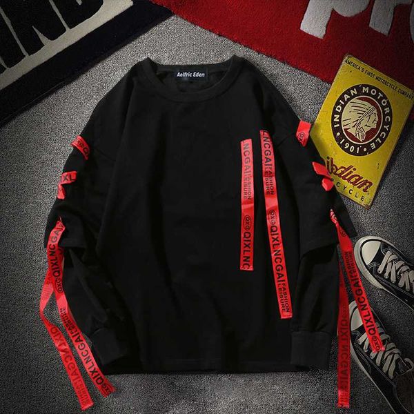 

hoodies streetwear men sweatshirts rock long sleeve hombres streetwear hoodie harajuku homme hip hop pullover 2020 casual, Black