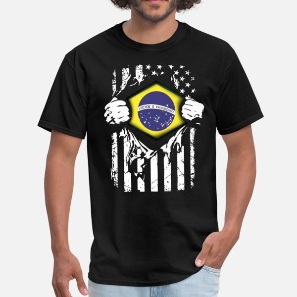 

super brazil ordem e progresso american tattoo t shirt men create tee shirt euro size s-3xl novelty graphic comfortable spring shirt