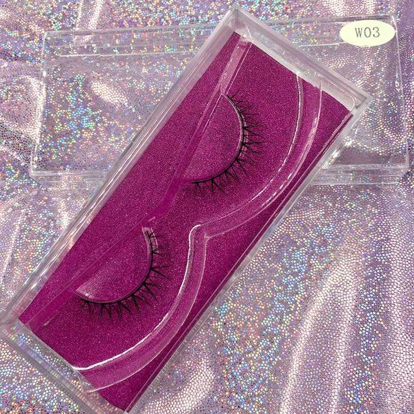 

false eyelashes 3d mink bottom natural looking plastic boxes 6pairs/lot