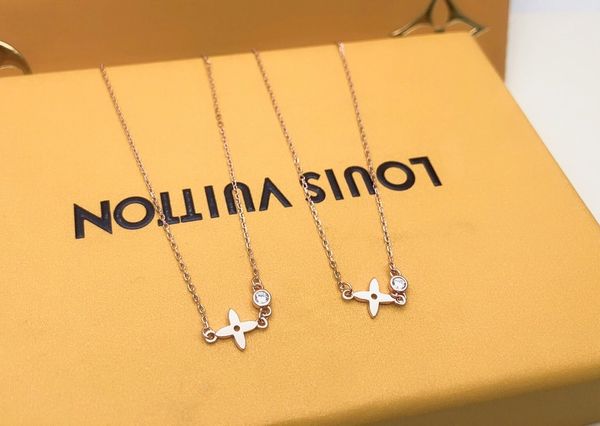 

design love necklace 925 sterling silver double circle letter love pendant necklace wedding necklace rose gold with box xl04, Golden;silver