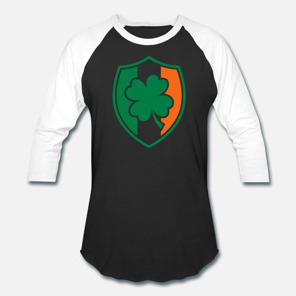 

st patricks day irish flag clover shield beer gift t shirt men designs tee shirt plus size 3xl cool cute funny casual spring autumn