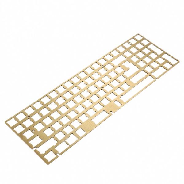 

keyboards nym 96 cnc plate aluminum brass for nym96 case ymdk wood pcb