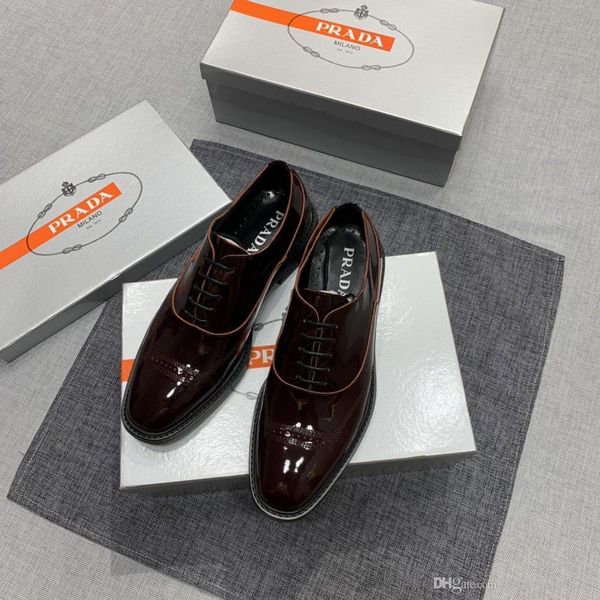 

2020 fashion's newly launched brand dress shoes, brushed leather loafers make high-quality fashion trends leather dress shoes3