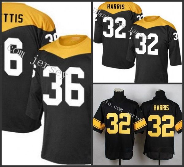 

pittsburgh steelers white 36 jerome bettis 32 franco harris road nfl men women youthjersey, Black;red