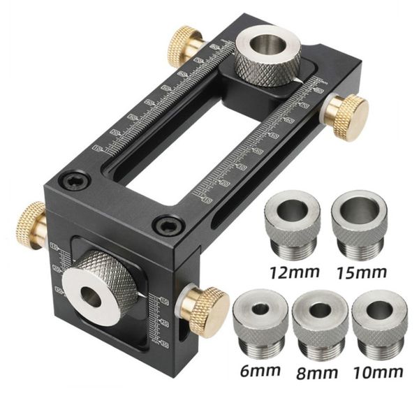 

2 in 1 drill punch positioner locator jig oblique flat head puncher bed cabinet screw woodworking tools