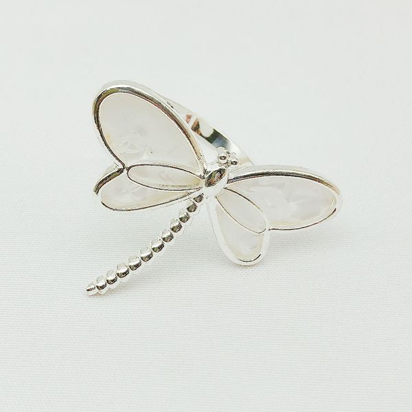 

napkin rings 10pcshigh-end el dragonfly ring buckle alloy mouth cloth