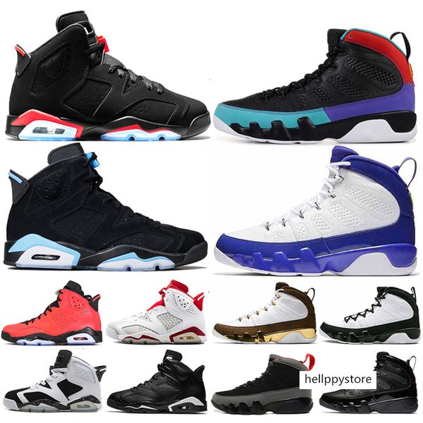 

wholesale mens basketball shoes 6 6s bred unc cat tinker 9 9s dream do it pe black white 40-47