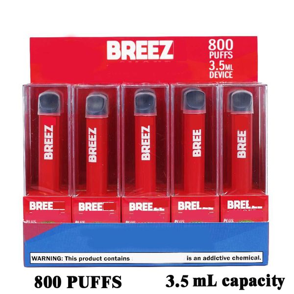 

Newest Breeze Disposable Vape Pen Device Pod System 280 mAh Battery 300 Puffs 1.3mL capacity Vape Device Pre-filled Starter Kit