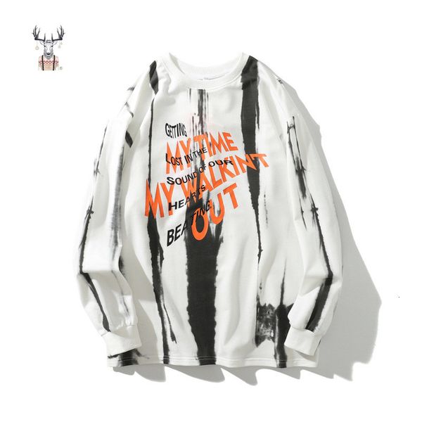 

custom crewneck tie dye men trendy sweatshirts, Black