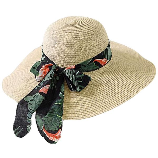 

summer female sunhat,butterfly bow,panama beach female hat,broad-brimmed hat,straw hat, Blue;gray