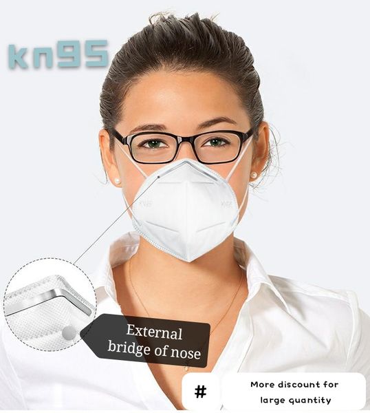 

KN95 respirator adult dust-proof and haze-proof disposable mask five-layer breathable protective mask (with double melt blown cloth) free sh