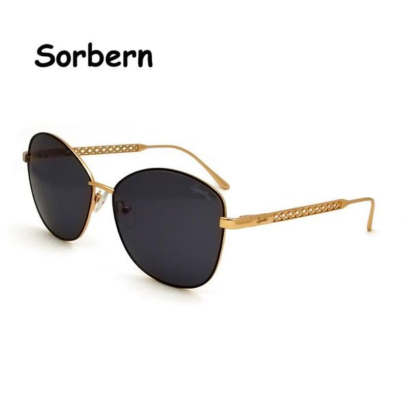 

fashion sunglasses women 2020 designer alloy butterfly sun glasses for female gradient lens uv400 gafas de sol, White;black