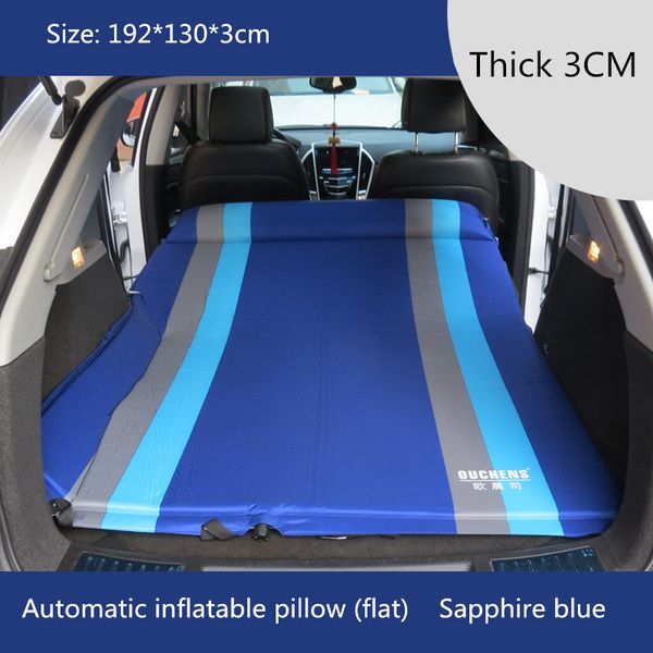 

4color suv car inflatable mattress - seat travel bed air mattress with air pump outdoor camping moisture-proof pad