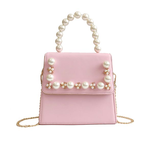 

2020 cute tote women bag quality pu leather women's designer handbag sweet lady chain portable shoulder bag crossbody bags #55