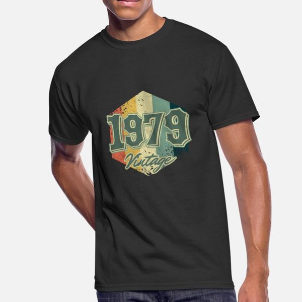 

41 st birthday celebration gift 1979 vintage t shirt men customized 100% cotton size s-3xl solid color comical summer style leisure shirt