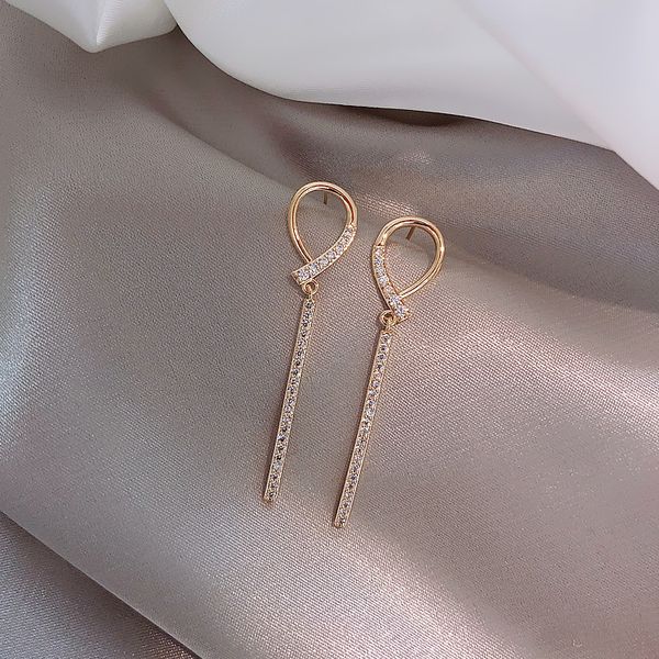 

shiny side элегантный кристалл серьги для женщин подарочные pierced геометрическая серьги, Golden;silver