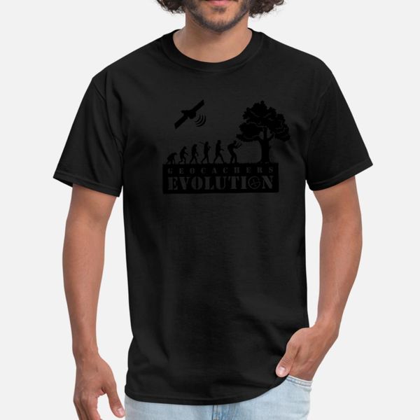 

geocachers evolution геокэшинг тенниска мужчины customize футболка круглый воротник одежды сыпучие смешная весна стандартная рубашка