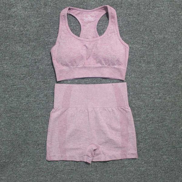 

summer women vital seamless yoga sports suits sport bra+high waist fitness shorts gym set running sportswear workout clothes, White;red