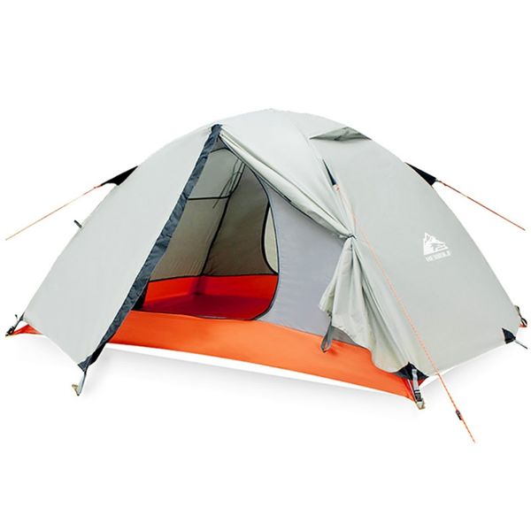 

tents and shelters outdoor professional double tent backpacking camping layer waterproof portable aluminum poles travel