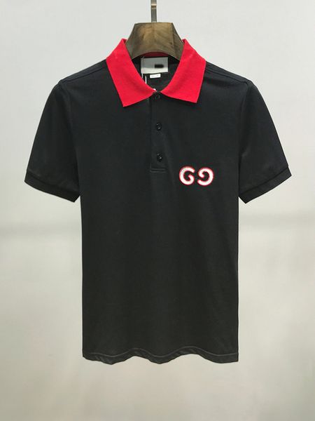 

2020 designers polo shirts men luxurious polo casual men polo t shirt snake bee letter print embroidery fashion high street mens polos lol, White;black