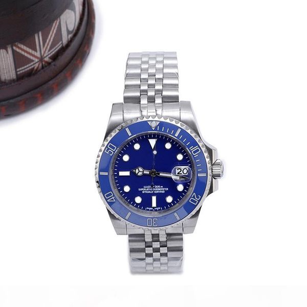 

2019 new luxury watch sabmerinar ceramic bezel mens watches 40mm exquisite dial automatic mechanical wristwatches stainless steel chain, Slivery;brown