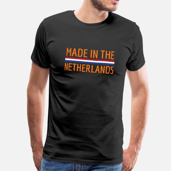 

made in the netherlands holland dutch koningsdag t shirt men character tee shirt crew neck clothes graphic new fashion summer natural shirt