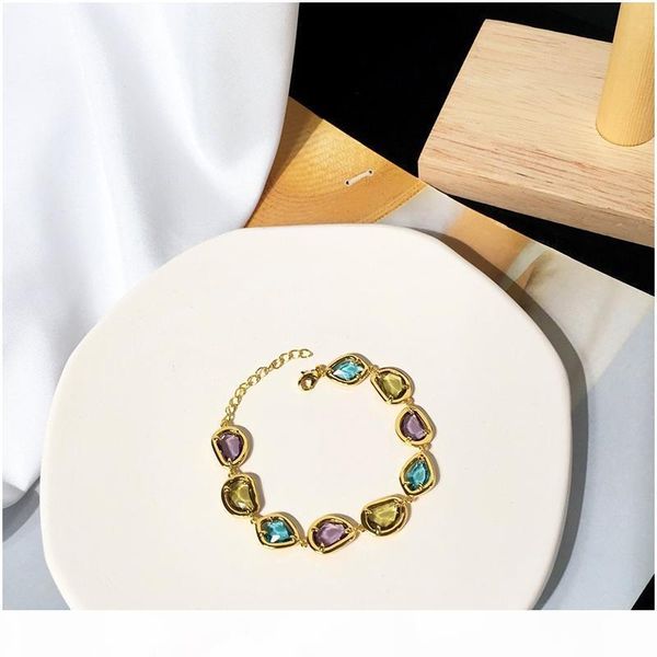 

new four leaf five flower long zircon pendant bracelet for women fashion designer brand designer jewelry for women, Golden;silver