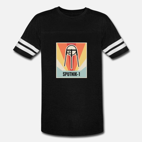 

спутник 1 vintage style space race дизайн тенниски мужчины дизайн хлопок s-xxxl формальной симпатичного юмор лето стандартной рубашки