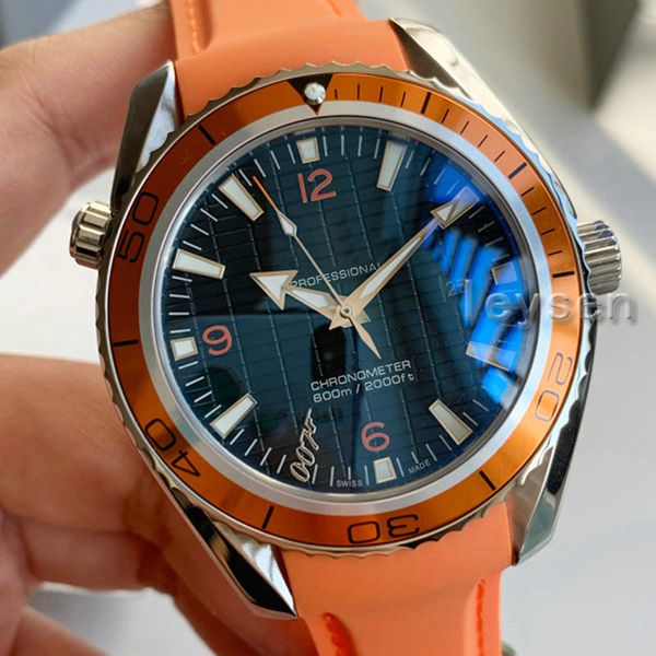 

a-2813 ceramic bezel mens mechanical stainless steel automatic movement watch men self-wind watches professional wristwatches, Slivery;brown