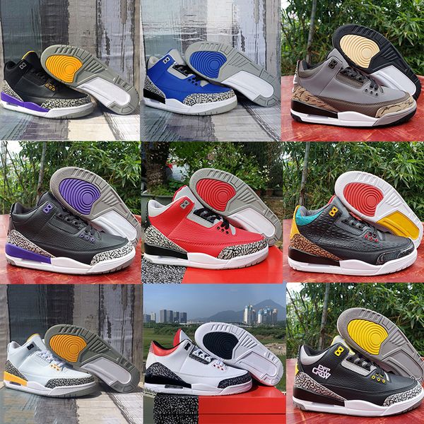 

new fragment jumpman fire red basketball shoes iii sneakers animal instinct 2 lakers red cement chicago unc varsity royal sports trainers, Black