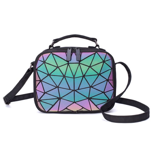 

new bao handbag bags for women luminous crossbody bags fashion geometry mini shoulder bag purse bolso mujer torebki damskie