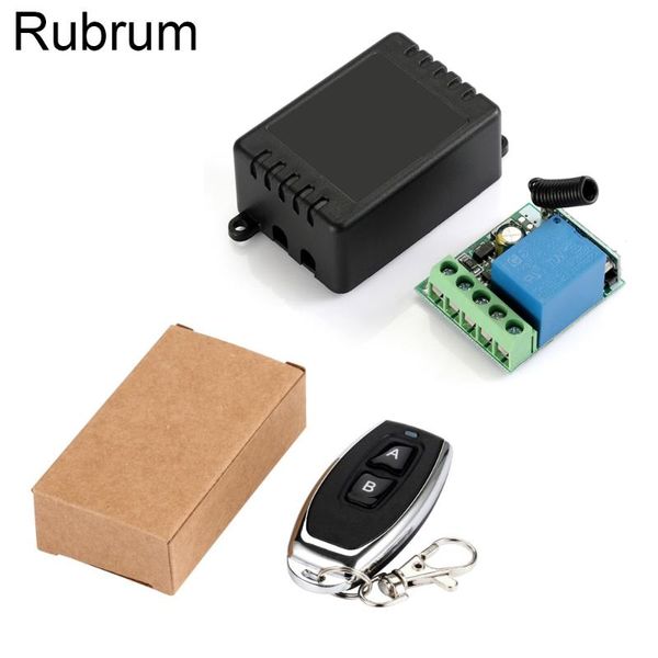 

remote controlers rubrum 433mhz universal wireless control switch dc 12v 1ch relay receiver module rf transmitter 433 mhz controls