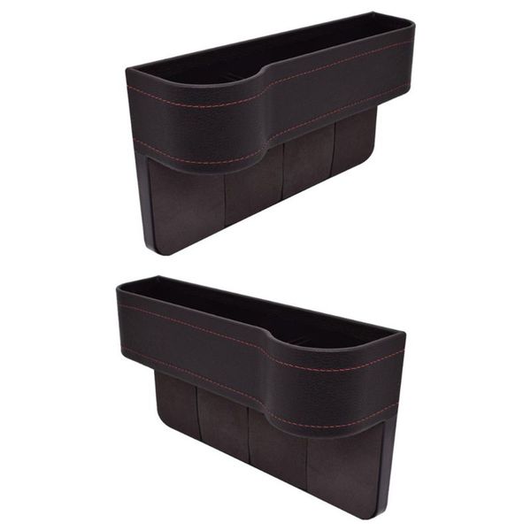 

multifunctional car seat organizer front seat filler leather storage box suitable for most cars automobile inner decor