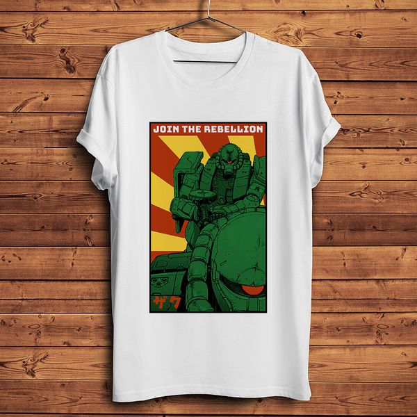 

gundam zaku funny anime t shirt men new white casual tshirt homme japan manga streetwear t-shirt
